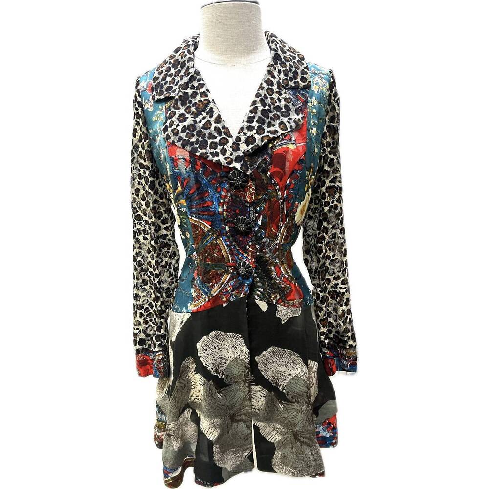 NEW AN REN block patch jacket in 8967leo